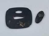 a picture of a small black object on a white surface