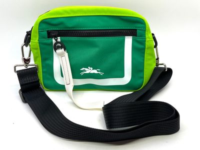 LONGCHAMP. Pochette en bandoulière en toile à deux tons de v…