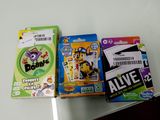 two boxes of play doh and a package of stickers on a table