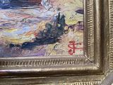 a picture of a painting on the wall of a room