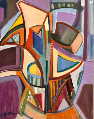 painting of a vase of flowers in a vase on a table
