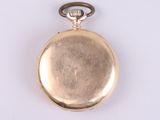 an image of a gold pocket watch with a chain on a white background