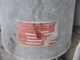 a metal bucket with a sticker on it