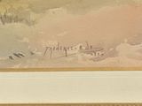 an image of a picture of a painting of a plane flying in the sky
