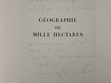 a sign on the wall that says geographie de mille hectares
