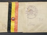 an image of a piece of cloth with a stamp on it
