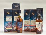 Whisky single malt Talsker, avec trois coffrets et une bouteille