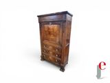 an image of a wooden chest of drawers on a white background