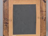 an old picture frame with writing on it and a chalkboard in the middle