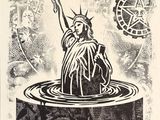 an image of a drawing of a statue of liberty holding a torch