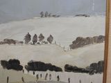 a picture of a painting on the wall of a room
