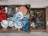 a box full of assorted items sitting on the floor