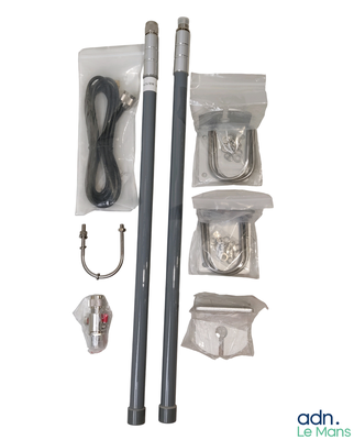 an image of a set of electronic tools including a microphone and a microphone stand