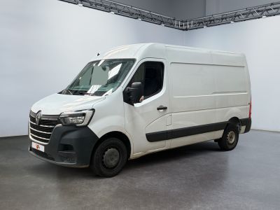 a picture of a white van parked in a garage