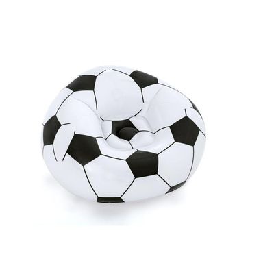 un beignet gonflable en forme de ballon de foot