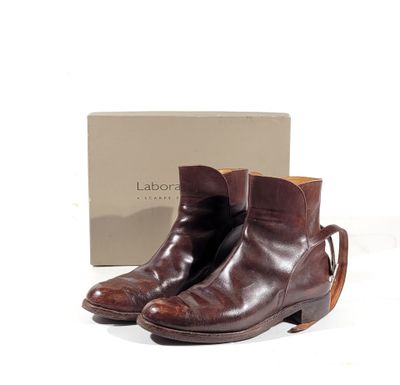 WESTON Paire de bottins modèle "Jodhpur" en cuir veau box ma…