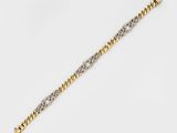 un bracelet en or et diamants