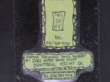 a picture of a drawing of a sign on a wall