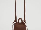the mini bucket bag in brown