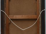 an old picture frame with a rope hanging from it ' s side