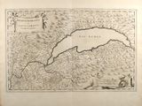 an old map of the country of france, with a river running through it