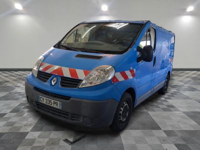 a picture of a blue van parked in a garage