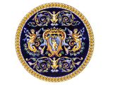 a picture of a decorative plate with a design on it