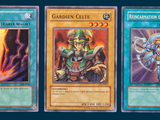 three cards with different designs on them, one of which is a dragon and one of which is a dragon