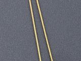 gold plated necklace with a rectangle pendant on a chain