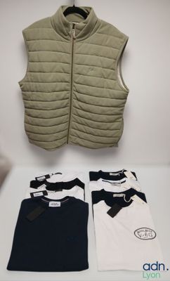 Lot composé de 8 t-shirts et une veste sans manches pour hom…