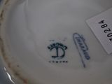 a close up of a plate with a label on it