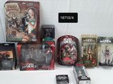 a lot of action figures that are on the table