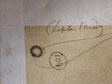 a picture of a piece of paper with a picture of a ring on it