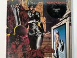 a close up of a comic book on a table