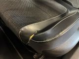 a close up of a seat on a plane