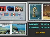 four stamps with different images of people on them on a black background