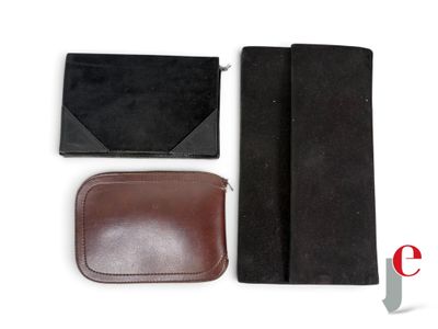 leather wallet with a card holder and a wallet case