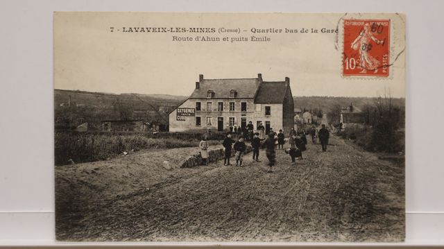 Lavaveix Les Mines : Quartier bas de la Gare. T.B.E. Carte rare.
