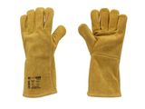 an image of a pair of leather work gloves on a white background
