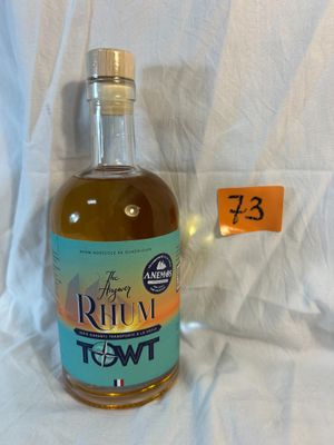 a bottle of liquor that is sitting on a table