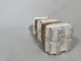 a stack of boxes sitting on top of each other