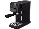 gros plan d'une machine à café sur fond blanc