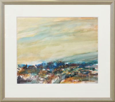 Mett Hoffmann (1914-1993) Aquarelle sur papier, signe au ba…