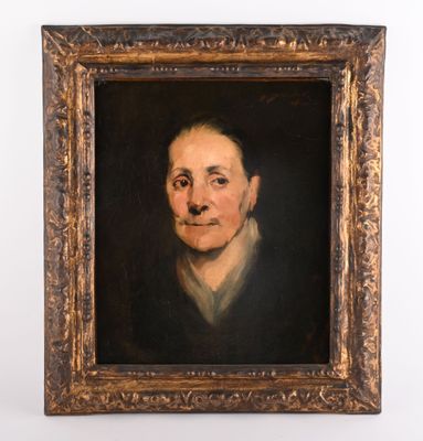 Franck DUVENECK (1848-1919) Portrait de dame en buste