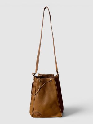 le petit sac seau en cuir beige