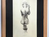 an image of a drawing of a naked woman in a frame