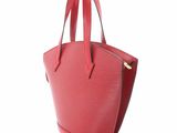 louis vuitton red epi leather tote bag