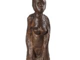 sculpture of a woman holding a baby in her arms