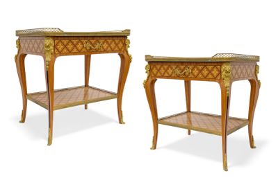 Paire DE Tables D'Appoint DE Style Transition