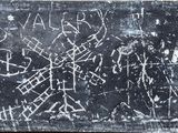 a black and white photo of a chalkboard with writing on it